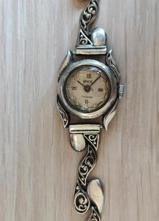 Часы женские брюс серебро 925 проба4 фото