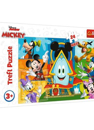 Дитячі пазли махі disney "міккі маус" trefl 14351 24 елементи