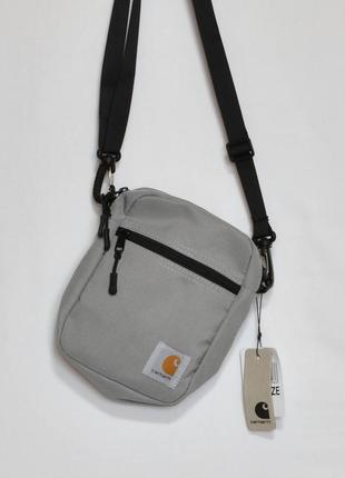 Сіра чоловіча сумка carhartt спортивна, для подорожей, невеликих предметів, містка