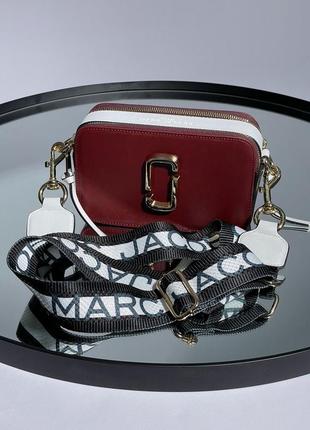 Сумка в стиле marc jacobs the snapshot burgundy