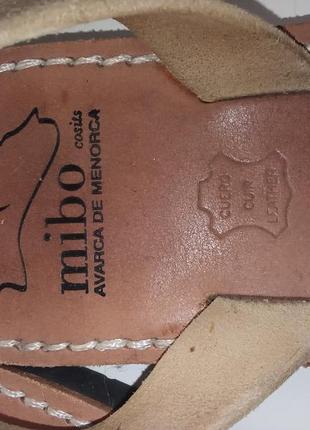 Менорки, эспадрильи, сандалии кожаные (замша+кожа) португалия 41 размер - 26 см7 фото