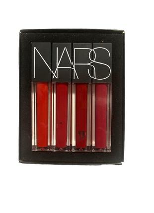 Набор жидких матовых помад nars  - 4 ярких оттенка