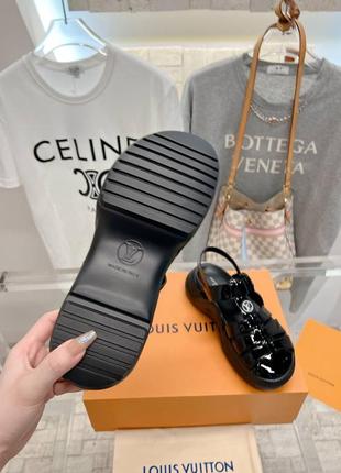 Сандалії на платформі білі чорні6 фото