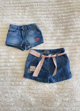 Шорти джинсові для дівчинка 5-6 р1 фото