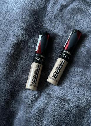 Oréal paris infaillible more than concealer стійкий багатофункціональний консилер для обличчя2 фото