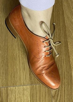 Шкіряні туфлі італія 🇮🇹 дуже мʼякі і комфортні туфельки з натуральної шкіри4 фото