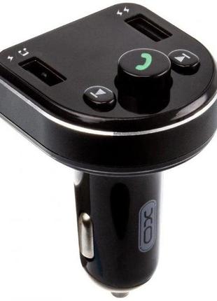 Fm-трансмітер xo bcc01 smart bluetooth mp3 car charger black