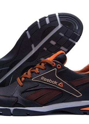 Чоловічі шкіряні кросівки reebok street style brown