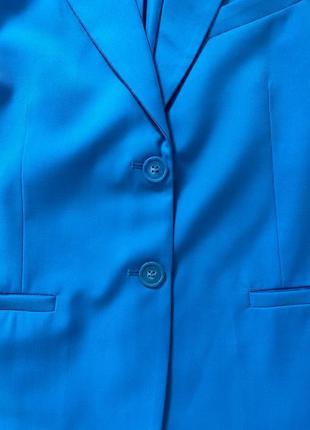 Однобортний жакет яскравий синій h&m жіночий трендовий стильний  базовий піджак3 фото