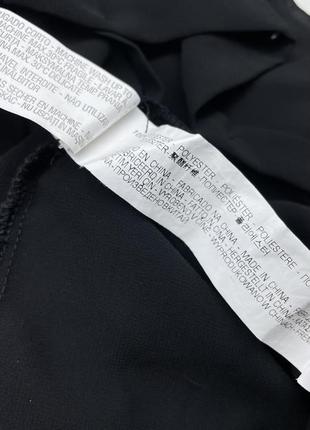 Чёрная шифоновая рубашка zara xs рубашка с пуговицами на спине блуза зара рубашка7 фото