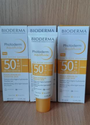 Bioderma photoderm aquafluide -сонцезахисний флюїд spf50+2 фото