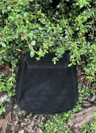 Замшевая черная кросс-боди lanira, италия, цвета в ассортименте4 фото