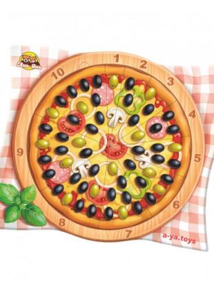 Настільна гра "піца - рахунок" ubumblebees (псф081) psf081 сортер
