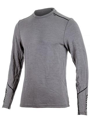 Мужская термокофта helly hansen lifa merino midweight crew серый 2xl (7d49364-876 2xl)