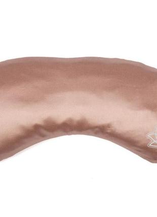 Шелковая подушка для глаз lotus с лавандой розовая 24*11 см