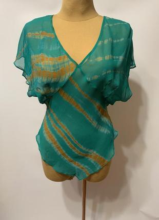 Брендовая блуза, шовочный топ летний