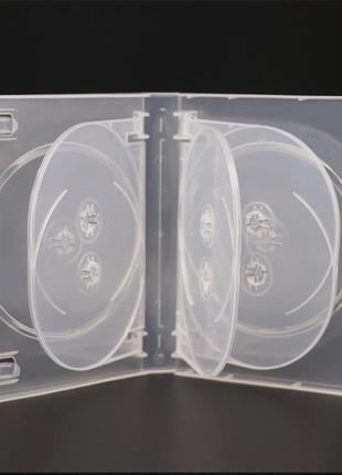 Коробка бокс для 8 dvd дисків clear dvd box прозорий