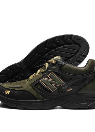 Мужские кожаные кроссовки new balance clasic green