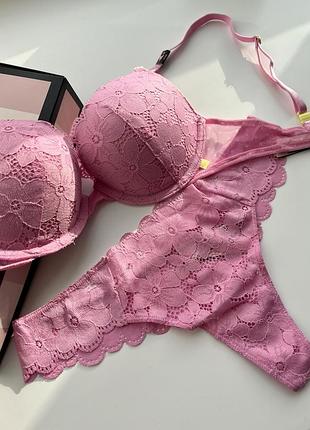 Мережевний комплект з push up victoria’s secret 75в+с