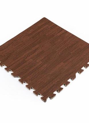 Підлога пазл - модульне підлогове покриття 600x600x10мм темне дерево (мр10) sw-00000212