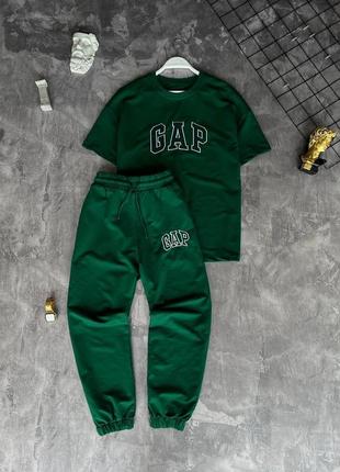 Літній чоловічий спортивний костюм комплект футболка і штани gap