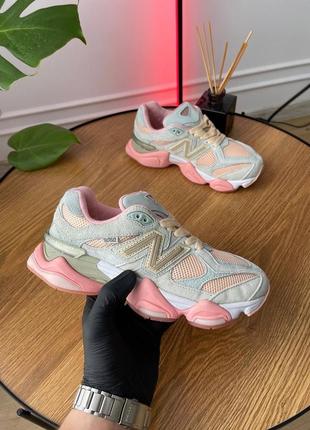 Кроссовки женские new balance 9060 joe freshgoods inside voices baby shower blue