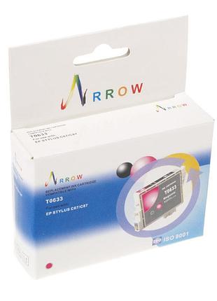 Картридж arrow для epson stylus c67/cx3700/cx4700 аналог c13t06334a magenta (t0633)