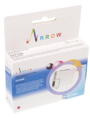 Картридж arrow для epson stylus c79/tx200/tx400 аналог c13t07334a/c13t10534a10 magenta (t0733n)