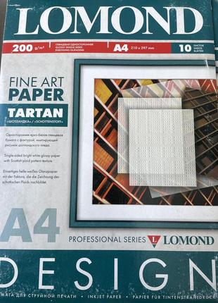 Lomond  tartan глянсовий папір з оригінальною поверхнею