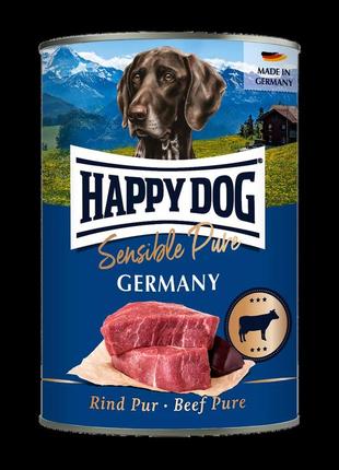 Happy dog влажный корм для собак с говядиной sens pure rind (хэппи дог) 800g