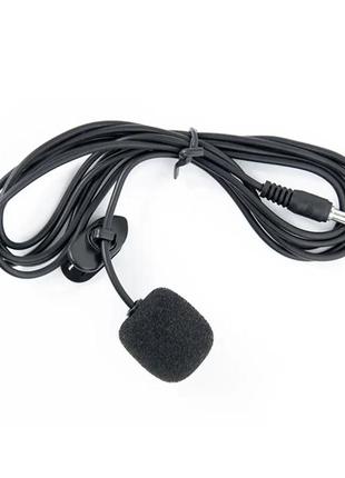 Петличный микрофон mini-jack 3.5 мм/150 см. черный