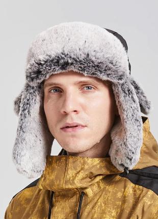 Супер стильные зимние теплые шапки-бомберы-ушанки-унисекс топ 20248 фото