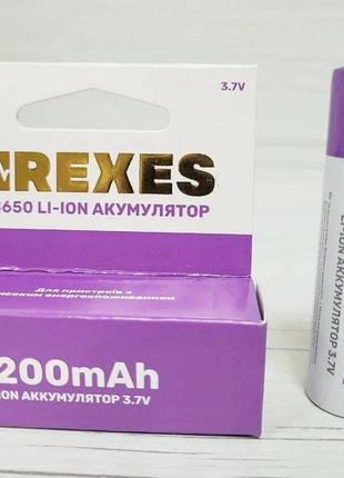 Аккумулятор arexes 18650 li-ion 2200 mah, 3.7v