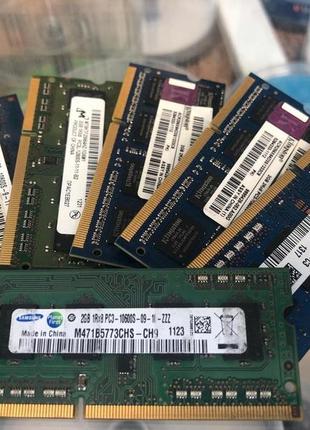 Ddr3 2gb для ноутбука. б/у. в ассортименте. гарантия!