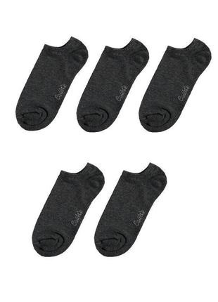 Набір носків, носки короткі жіночі темно-сірі. набір носки 5 шт, фирменные носки colin`s.
