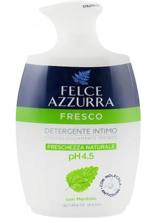 Мило для інтимної гігієни felce azzurra природна свіжість з ментолом 250 мл (8001280410789)