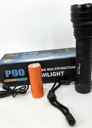 Ліхтарик ручний тактичний bailong bl-k70-p90, світлодіодний ліхтарик для туриста, надпотужний ліхтарик5 фото