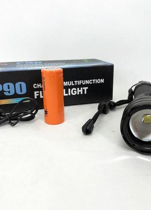 Ліхтарик ручний тактичний bailong bl-k70-p90, світлодіодний ліхтарик для туриста, надпотужний ліхтарик4 фото