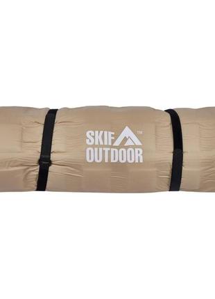 Килимок самонадувний skif outdoor commander, 200x73x10 cm, beige4 фото