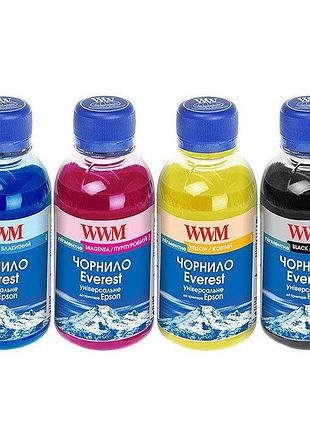 Комплект чернил wwm everest для epson пигментные 4х100г bp/cp/mp/yp (ep02set-4)