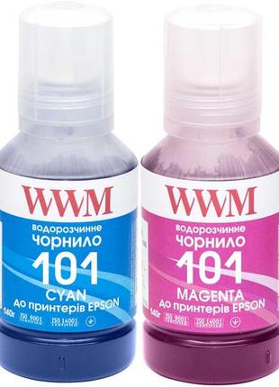 Комплект чорнила wwm 101 для epson l4150/4160 4х140г b/c/m/y (e101set4)