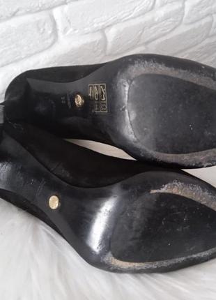 Женские черные замшевые  туфли massimo dutti  38 размера7 фото