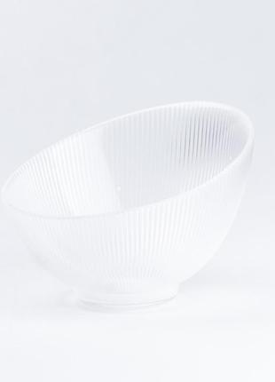 Сервировочная тарелка стеклянная прозрачная тарелка глубокая (тарелки)