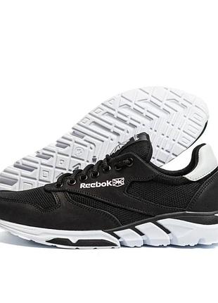 Кросівки літні сітка reebok колір чорний, білий