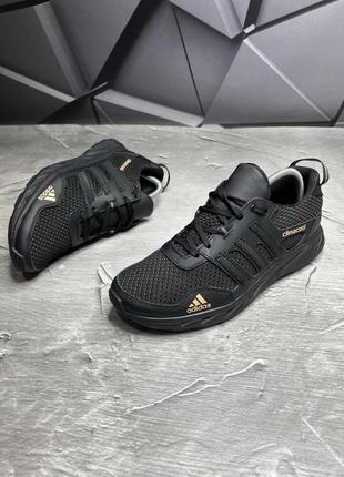 Кросівки літні сітка boys adidas чорні .6 фото