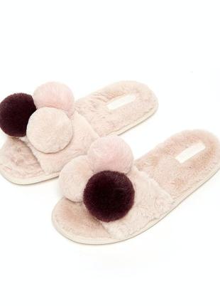 Тапочки плюшевые розовые slippers от yamamay