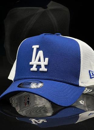 Оргінальна синя кепка з сіткою  new era los angeles dodgers trucker