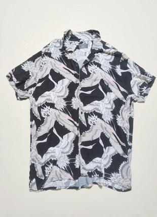 Гавайська сорочка primark чорного кольору, розмір xl