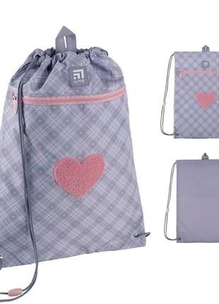 Сумка для взуття kite fluffy heart k24-601m-23