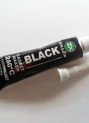 Герметик-прокладка черный 25 гр.zollex